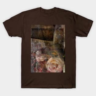 Rose flower in grunge abstract T-Shirt